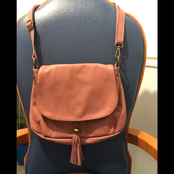 Vera Pelle Handbags - Vera Pelle genuine leather mauve bag